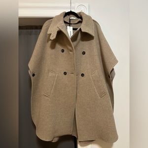 Max Mara Wool Cape Size L